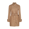 Versace Beige Cotton Coat In Brown
