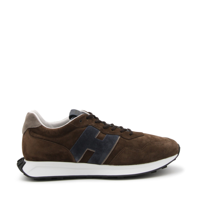 HOGAN BROWN SUEDE H601 SNEAKERS