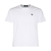 FRED PERRY WHITE COTTON T-SHIRT