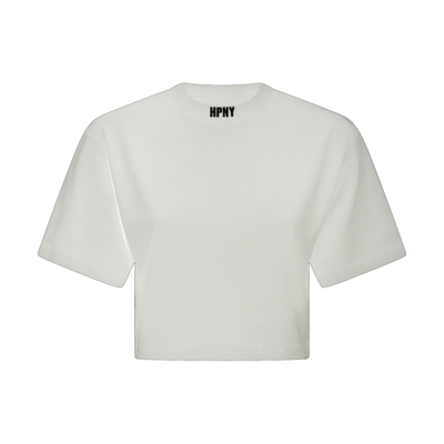 Heron Preston White And Black Cotton T-shirt In White Black