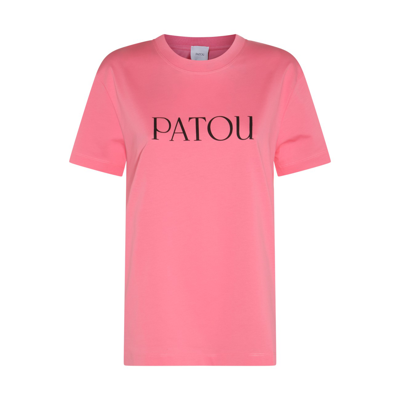 PATOU HOT PINK COTTON T-SHIRT