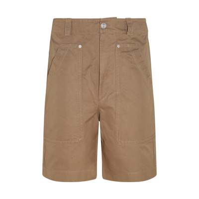 Marant Khaki Cotton Shorts