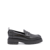 Sergio Rossi Luxe Raffia Slip-on Loafers With 4.5cm Sole In Nero