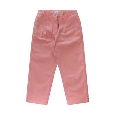 Il Gufo Pink Cotton Pants In Rosa Cipria