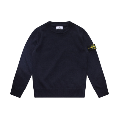 Stone Island Navy Cotton Sweater