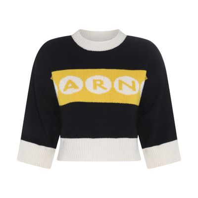 Marni Cropped Knit In Black