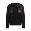 MOSCHINO BLACK COTTON SWEATSHIRT