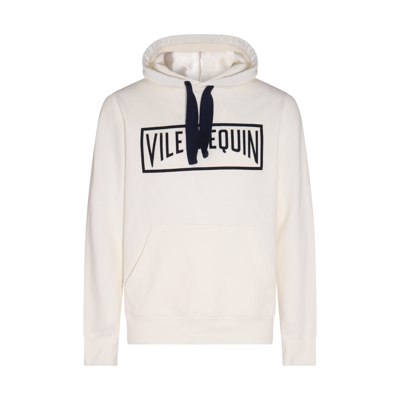 Vilebrequin Logo-embroidered Cotton Hoodie In Off White
