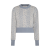 GOLDEN GOOSE LIGHT BLUE AND IVORY WOOL BLEND JUMPER