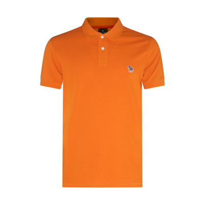 Ps By Paul Smith Orange Cotton Polo Shirt