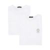 VERSACE WHITE COTTON TWO PACK T-SHIRTS