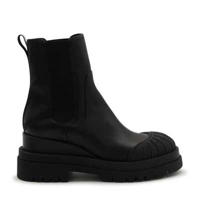 Premiata Black Leather Jiro Ankle Boots In Nero