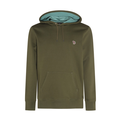 Ps By Paul Smith Olive Green Cotton Sweatshirt