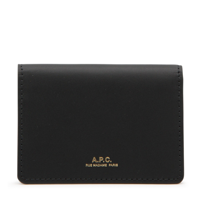 Apc Black Leather Wallet