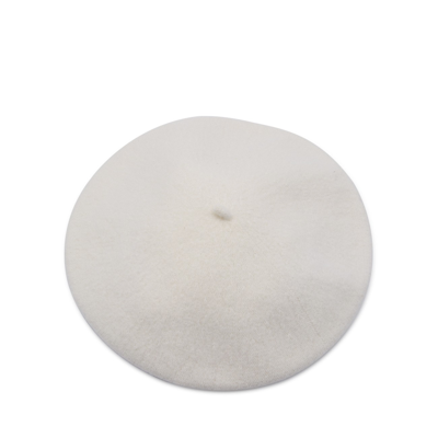 Maison Margiela White Wool Hat In Milk