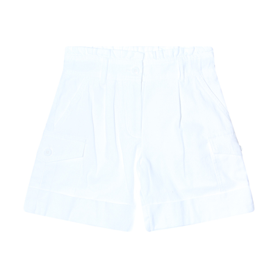 Moncler White Cotton Shorts