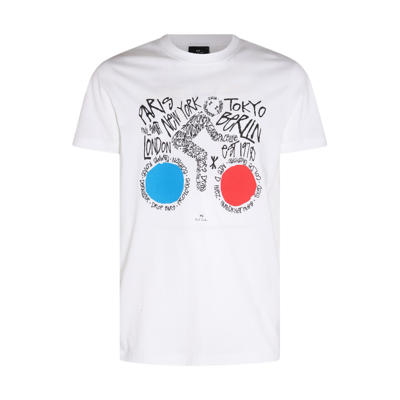 Ps By Paul Smith Cyclist Cotton T-shirt In White