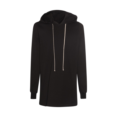 Rick Owens Black Cotton Sweatshirt