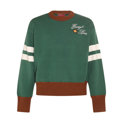 Kenzo Party Sweater In Green