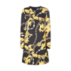 VERSACE JEANS COUTURE BLACK AND GOLD COTTON DRESS
