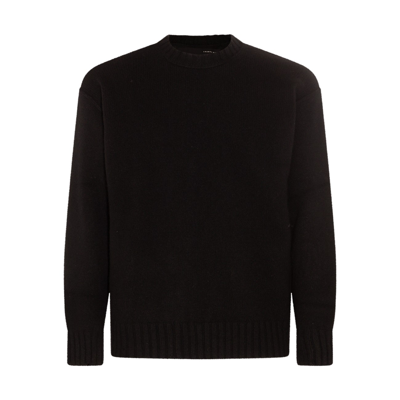 Isabel Benenato Black Cashmere And Wool Blend Sweater