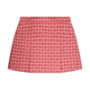 Gucci Kids' Double G Cotton Skirt In Pink
