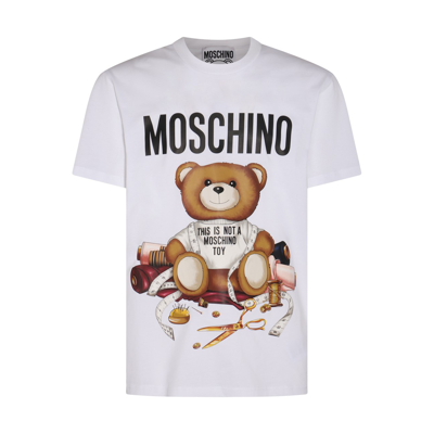 Moschino White Cotton Teddy Bear T-shirt