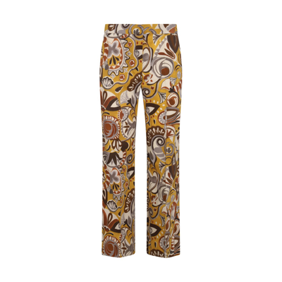 's Max Mara Licia High-rise Straight-leg Pants In Picasso Giallo