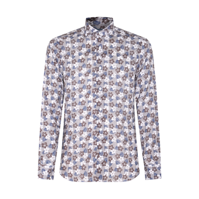 Barba Napoli Barba Grey Linen Shirt