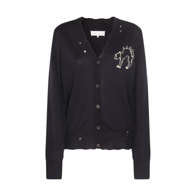 Maison Margiela Navy Blue Wool Knitwear