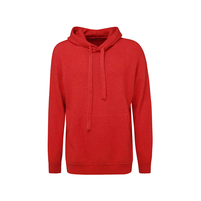 Laneus Coral Cashmere-silk Blend Knitwear In Coral Red