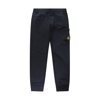 Stone Island Navy Cotton Track Pants In Navy