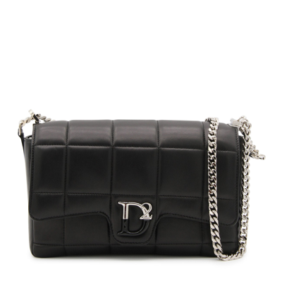 Dsquared2 Black Leather Shoulder Bag