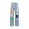 ALANUI LIGHT BLUE COTTON JEANS