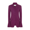 Sportmax Stretch Fabric Spezie Blazer With Mocro Lapel In Purple