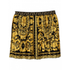 VERSACE BLACK AND GOLD BAROQUE SKIRT