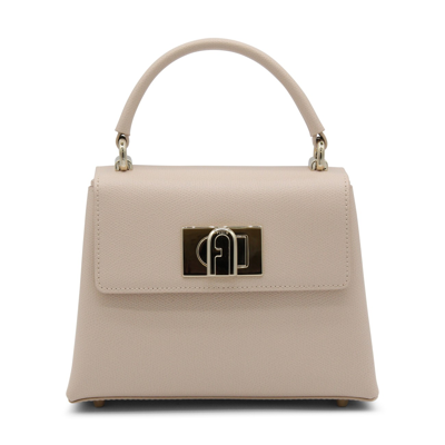 Furla Pink Ballerina Leather 1927 Tote Bag In Neutral