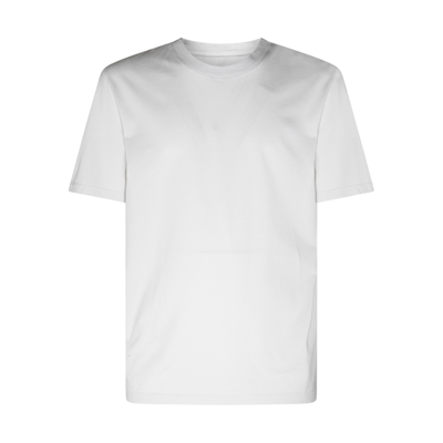 Maison Margiela White Crewneck T-shirt In Sky