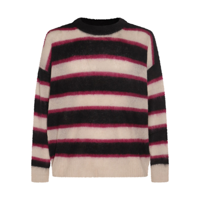 Marant Red And White Knitwear In Multi