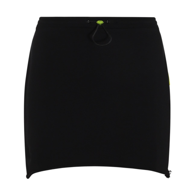 BARROW BLACK COTTON MINI SKIRT