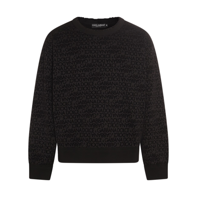 Dolce & Gabbana Black Cotton Sweatshirt