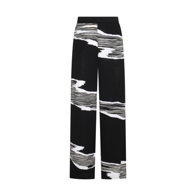 Missoni Black And White Wool Trousers
