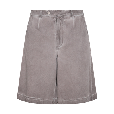 Dolce & Gabbana Grey Denim Shorts In Neutral