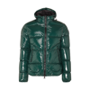 Herno Logo Patch Zip-up Padded Jacket In Green