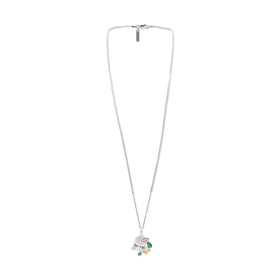Hatton Labs Silver Metal Multi Charms Necklace
