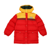 GUCCI LIVE RED AND ORANGE PUFFER CASUAL JACKET
