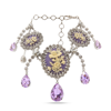 ALESSANDRA RICH LILAC AND CRYSTAL NECKLACE