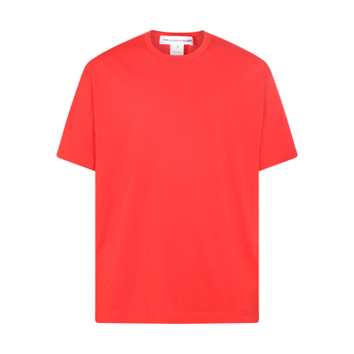 Comme Des Garçons Shirt Logo-print Cotton T-shirt In Red