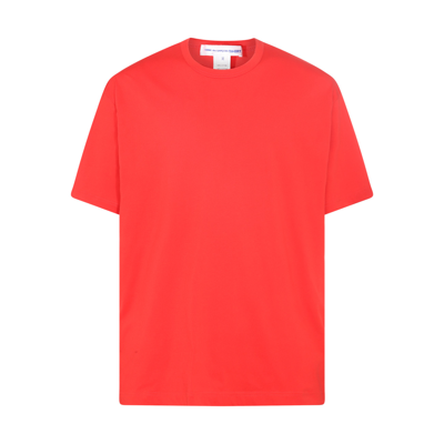 COMME DES GARÇONS SHIRT RED COTTON T-SHIRT