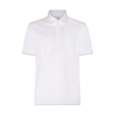 Brunello Cucinelli White Cotton Polo Shirt